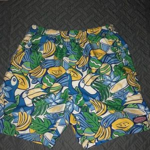 Vineyard Vines Blue and Green Toucan Swim Trunks